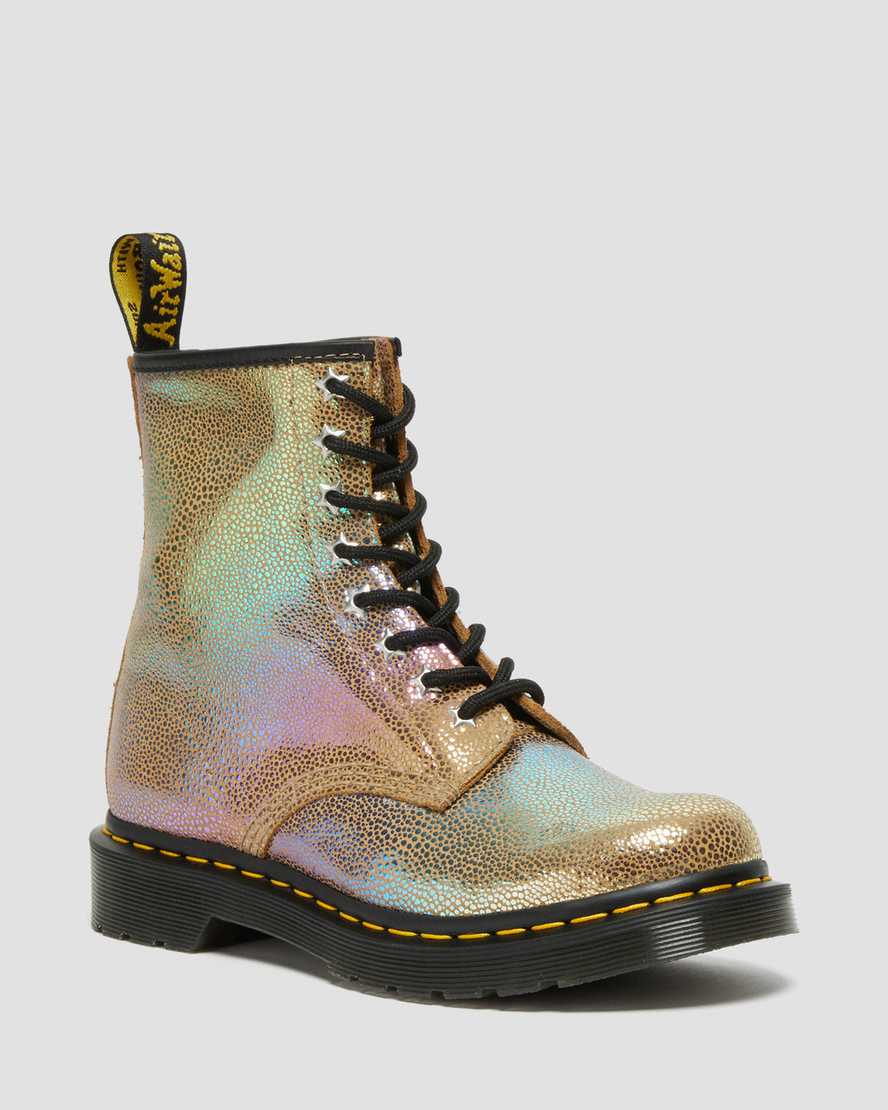 Dr. Martens 1460 Rainbow Ray Suede Snørestøvler Dame Brune [4370ZNIQA]